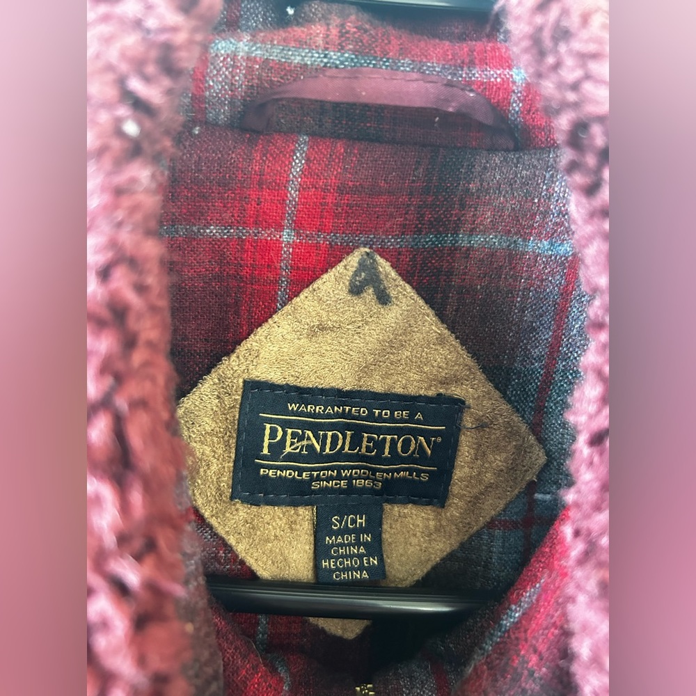 Pendleton Sherpa Plaid - Lined Retro Fuzzy Full-Z… - image 3